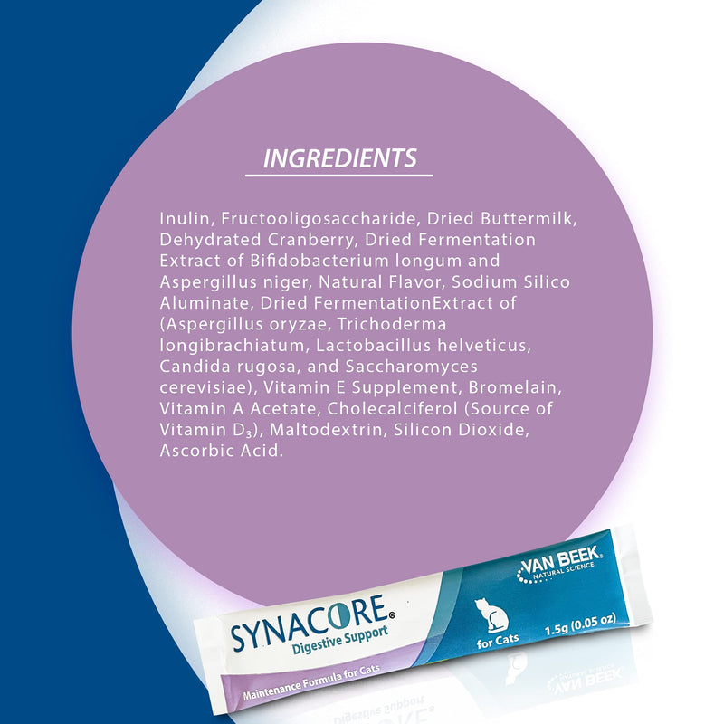 Synacore Feline for Cats, Vitamins, 0.05 Oz, Box of 30 Stick Packs - BeesActive Australia