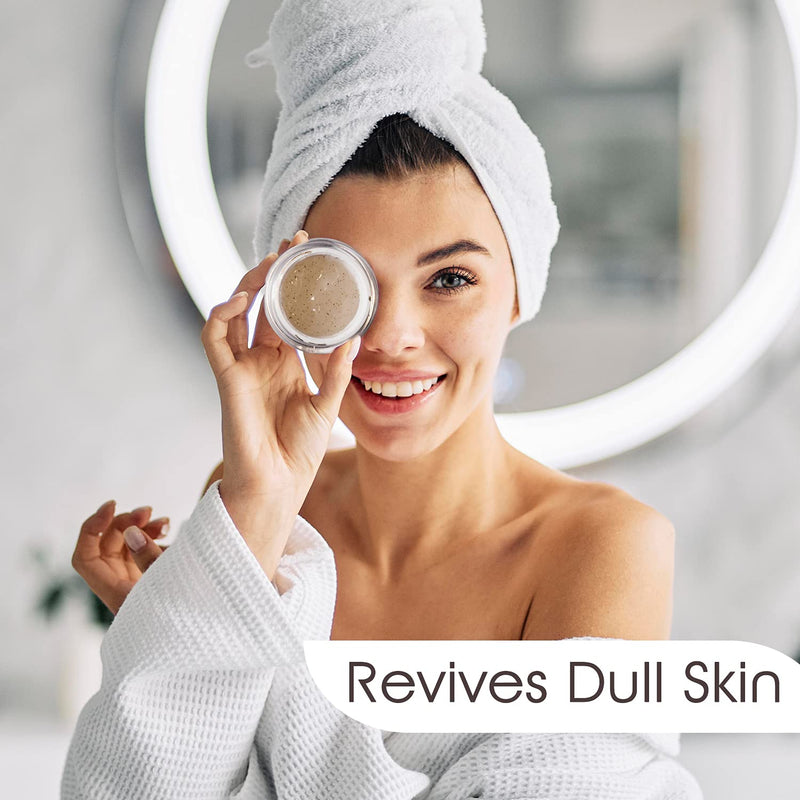 Vivo Per Lei Facial Peeling Gel - Contains Dead Sea Minerals and Nut Shell Powder - Gentle Face Exfoliator Scrub and Blackhead Remover - Peel Your Skin to a Fresher You - 3.4 Fl. Oz. 1.7 Fl Oz (Pack of 1) - BeesActive Australia