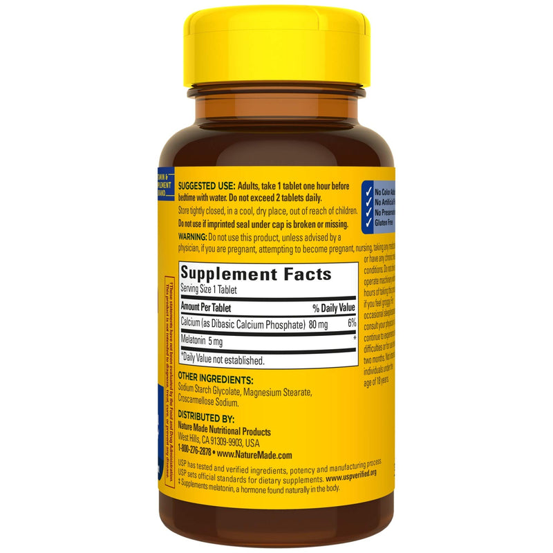 Melatonin 5mg Tablets, 90 Count for Supporting Restful Sleep - BeesActive Australia