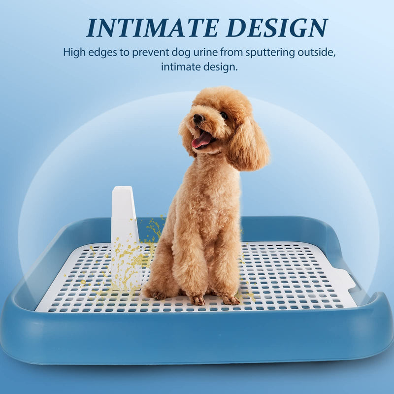 LUOZZY Training Pad Holde Mesh Dog Toilet Dog Potty Tray Anti-Slide Dog Toilet for Pet Supplies, Blue - BeesActive Australia
