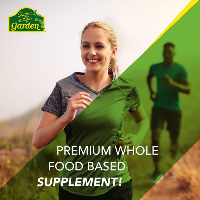 NaturesPlus Source of Life Garden Organic Vitamin B12-1000 mcg methylcobalamin - Active and Vegan Vitamin B12 Supplement - Gluten Free - 60 Capsules - BeesActive Australia