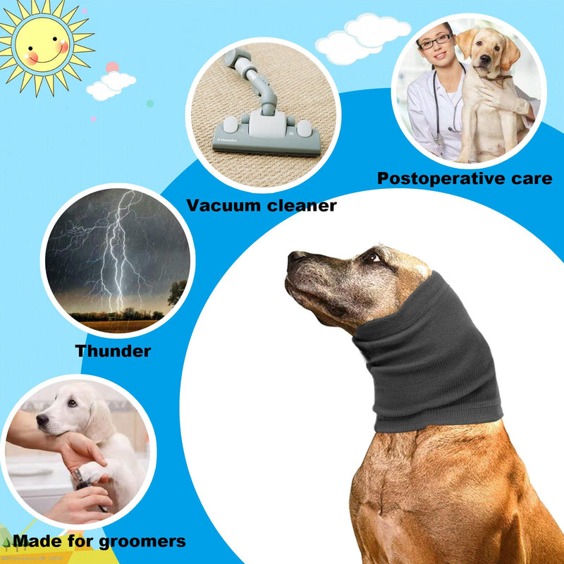 Dog Ear Muffs Noise Protection, 2 Pcs for Dogs, Dog Noise Cancelling Ear Muffs, Quiet Ears for Dogs, Dog Ear Wrap, The Grooming Tool for Calming Dogs(Black and Blue,M) - BeesActive Australia