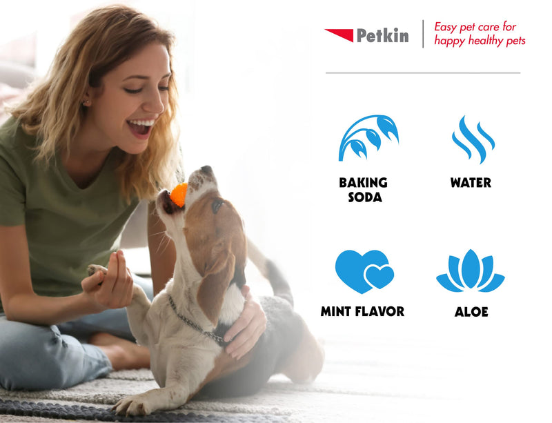 Petkin Plaque Remover Gel – Cleans Teeth and Gums, Removes Plaque and Tartar - Freshens Breath and Whitens Teeth with Baking Soda - Ideal for Daily Use, No Brushing or Rinsing - 4fl oz 1 Pack - BeesActive Australia