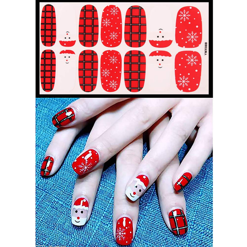 SILPECWEE 6 Sheets Nail Polish Strips Stickers Flower and 1Pc Nail File Lattice Adhesive Nail Wraps Nail Art Decals Manicure Accessories NO3 - BeesActive Australia