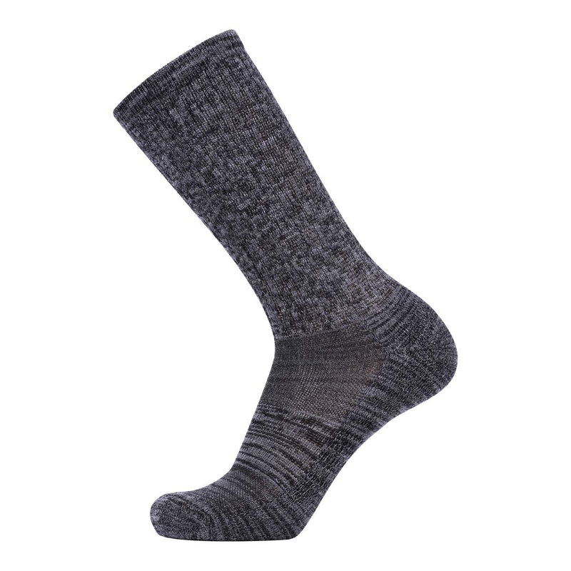 EnerWear 4 Pack Women's and Men's Merino Wool Outdoor Hiking Trail Crew Sock 9-11 Dark Purple/Black Stripe/Multi - BeesActive Australia