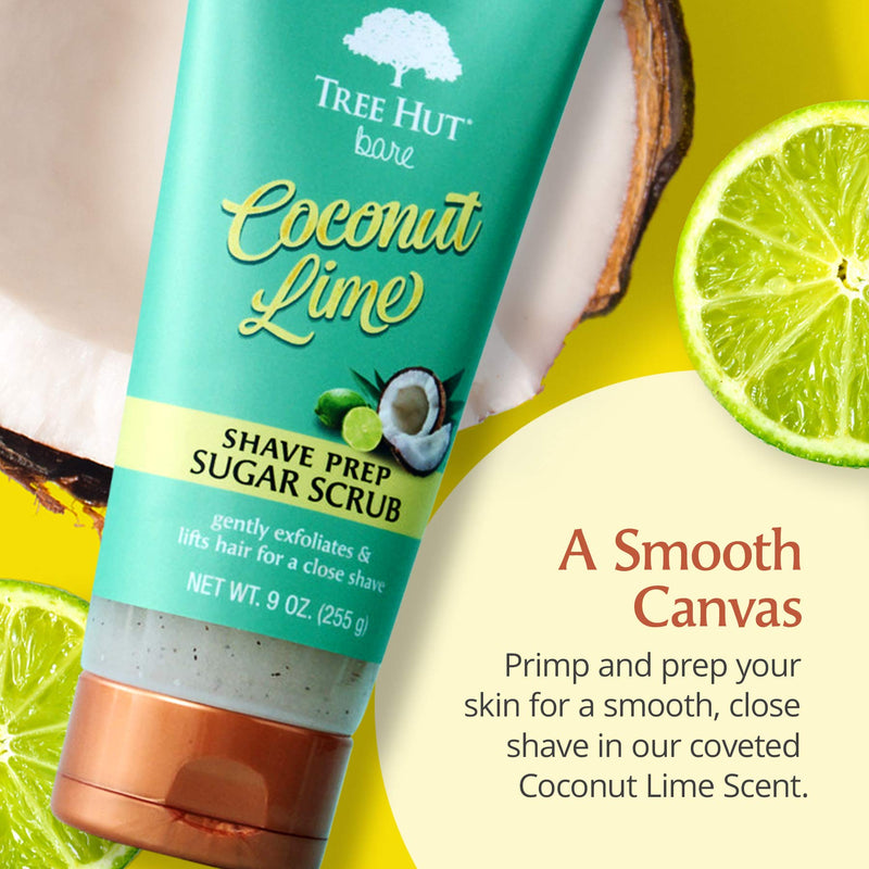 Tree Hut Bare Shave Prep Sugar Scrub, 9oz, Essentials for Soft, Smooth, Bare Skin - BeesActive Australia