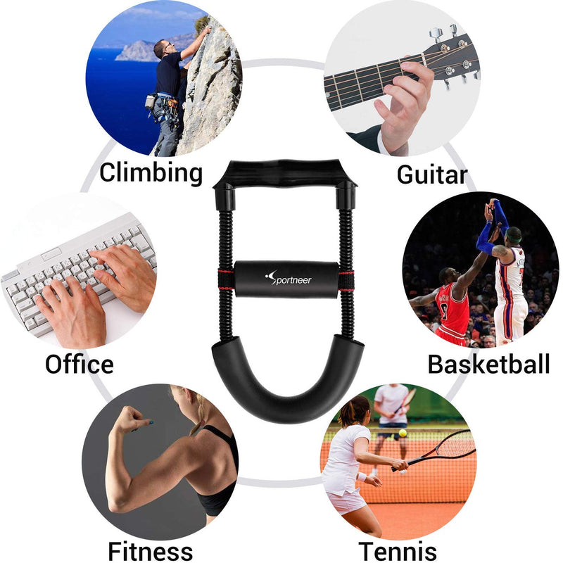 Wrist Strengthener, Sportneer Forearm Exerciser with Adjustable Tension for Improving Strength - Hand Developer Arm Grip Workout Strength Trainer Home Gym Workout Equipment for Starter and Pro Advanced - BeesActive Australia