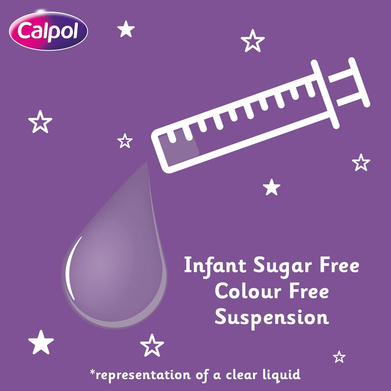 Calpol Infant Oral Suspension Paracetamol, Strawberry Flavour, Liquid, 100ml Sugar and Colour-Free - BeesActive Australia