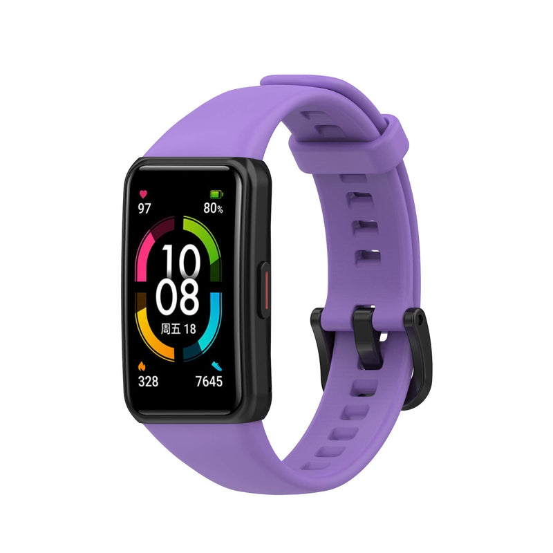 TenCloud Bands for Honor Band 6 Wristband Compatible with Huawei Honor Band 6 Smartwatch, Waterproof Replacement Band Strap for Honor Fitness Tracker Band 6 (Black+Pink+Purple) Black+Pink+Purple - BeesActive Australia