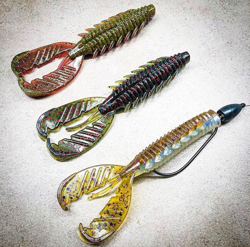 X Zone 4.25" Adrenaline Craw | Crawfish Lures for Bass, Trout, and More, Classic Aggressive Crayfish Lure Designed by Tournament Winner Brandon Palaniuk (6 Pack) 309 4.25" - BeesActive Australia