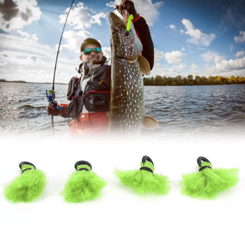 Alomejor 4pcs Fly Fishing Float 3.3cm/1.3in Yarn Strike Indicators Drift Hook Positioning Floats Bobbers green - BeesActive Australia