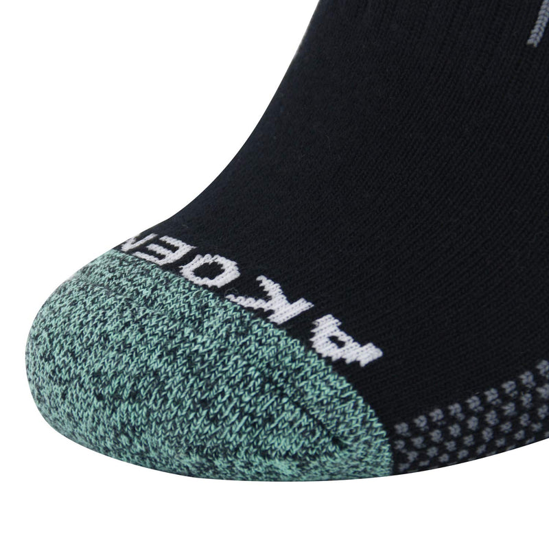 [AUSTRALIA] - AKOENY Men's Low Ankle Cushioned Athletic Socks (6 Pack) Shoe Size: 6-12 Black 