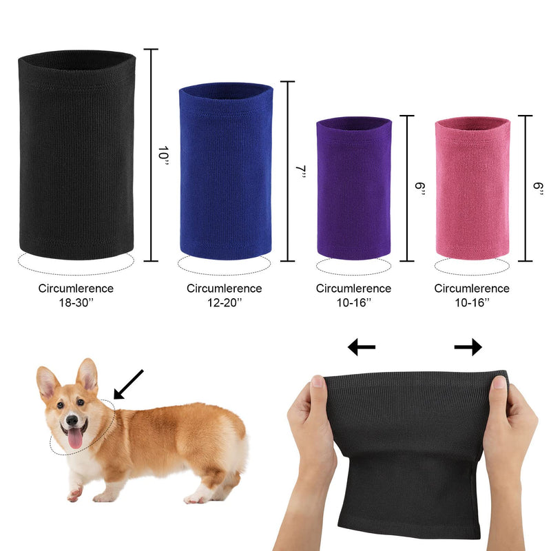 AIEX 4pcs Dog Ear Cover, Soft Cotton Material Dog Sound Proof Ear Muffs Colorful Dog Ear Protection for Keep Warm Noise Reduction Relaxation - BeesActive Australia