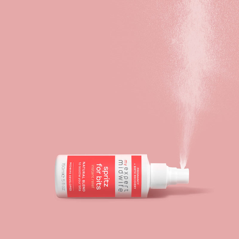 My Expert Midwife Birth Prep & Recovery Duo with Multi-Award Winning Perineal Spray Spritz for Bits and Peri Prep Your Bits Perineal Massage Oil (Pack of 2) Relief Spray and Massage Oil - BeesActive Australia