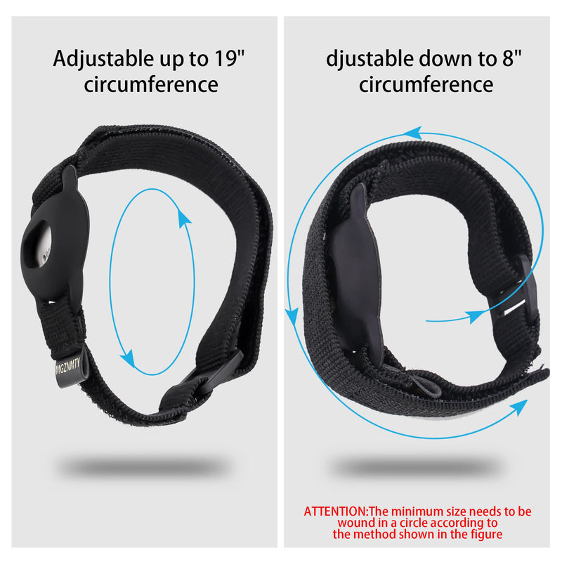 Armband Compatible with Dexcom G7, 8" to 19" Adjustable Arm Band for Adhesive Patches Waterproof Accessories, CGM Continuous Glucose Monitor System Transmitter Sensor Cover (Black) Black - BeesActive Australia