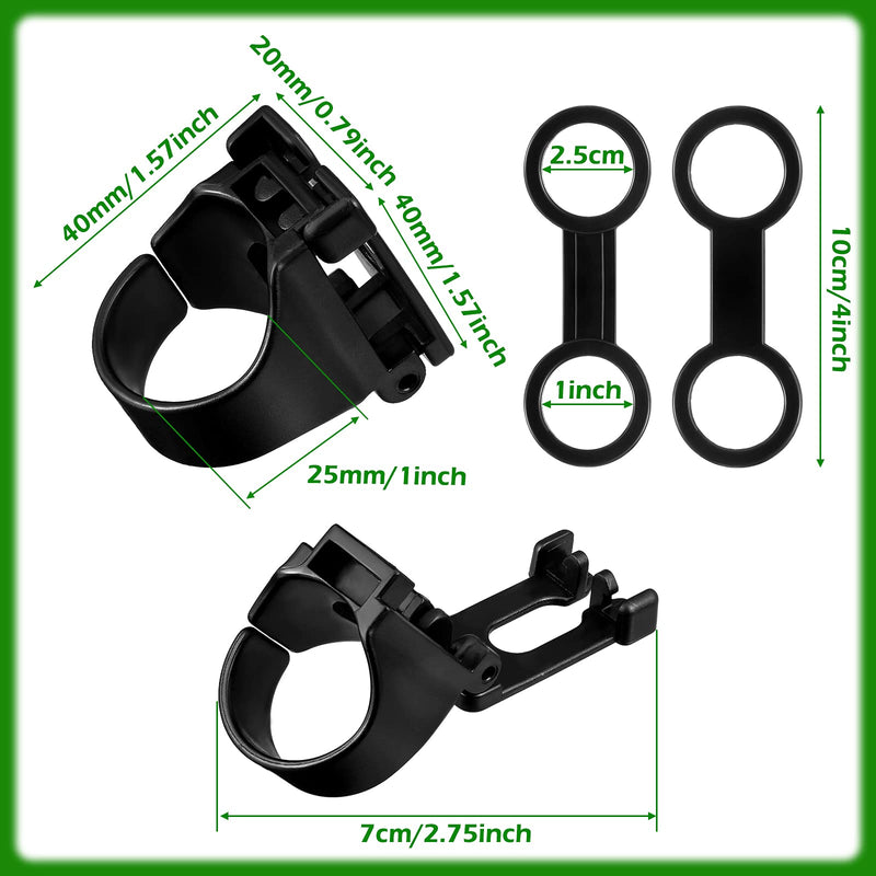 Frienda Silicone Snorkel Clip Diving Snorkel Holder Snorkel Keeper Scuba Dive Plastic Clip Snorkel Keeper Tube Holder Quick Release Snorkel Holder Snorkeling Equipment for Diving, Black - BeesActive Australia