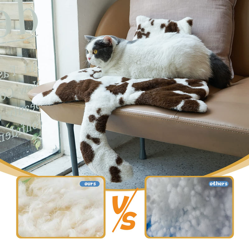 ARGOPET Self Heating Cat Pad Self-Warming Cat Bed 33" x 23" Machine Washable Cat Cushion Mat for Cats Dogs /Pet Thermal Mat Blanket Brown - BeesActive Australia