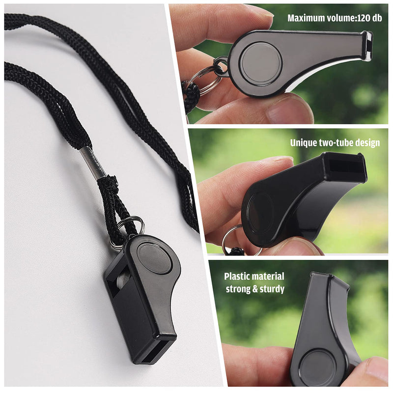 XXINMOH Whistle with Lanyard for Coaches, Referees, Training, Outdoor Camping Accessories,Dog Whistle, Emergency Survival.Sporting Goods Whistle That Children can Also use (3pcs) Red Black - BeesActive Australia