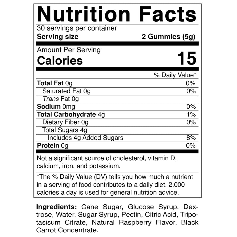 Vitamatic Glucose Chweble Gummies - 60 Count - Natural Raspberry Flavor - 4G of Carbohydrate per Serving - BeesActive Australia