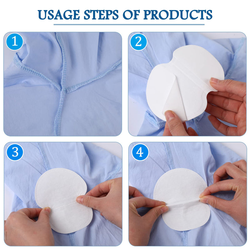 70 Pcs Armpit Sweat Pads Underarm Sweat Pads for Women and Men Pure Cotton Underarm Pads Sweat Absorption Comfortable Unflavored Non Visible - BeesActive Australia