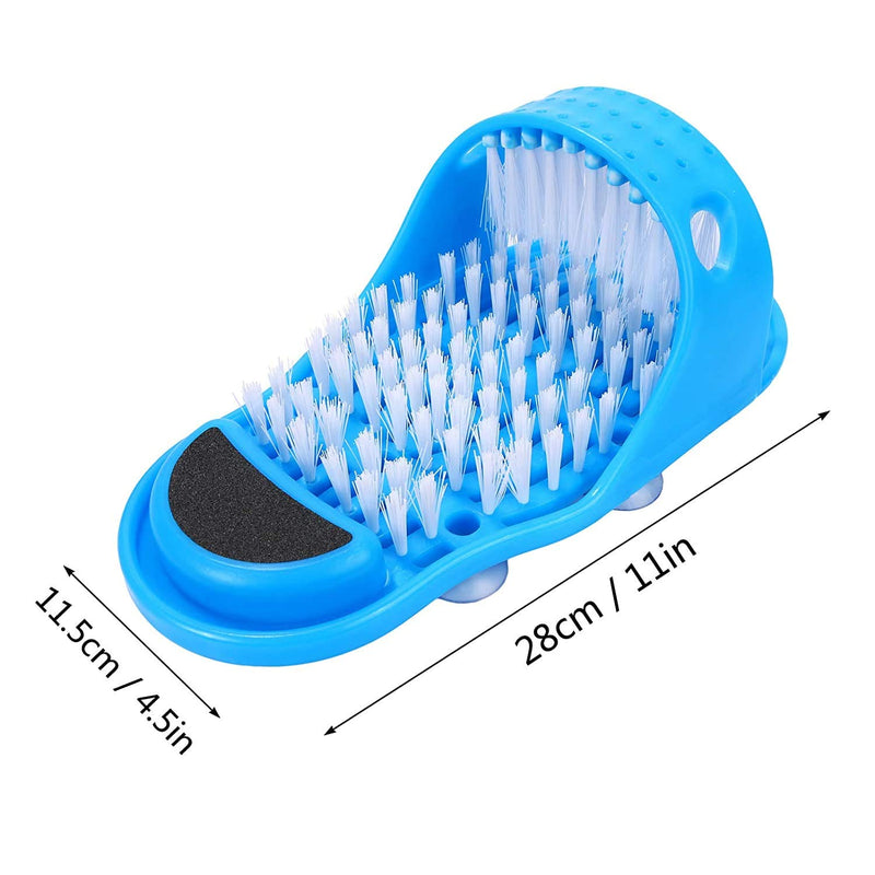 Simple Feet Cleaner,Evermarket Magic Foot Scrubber,Exfoliating Easy Cleaning Brush,Feet Washer Shower Spa Massager Slippers Foot Scrubber Slipper - BeesActive Australia