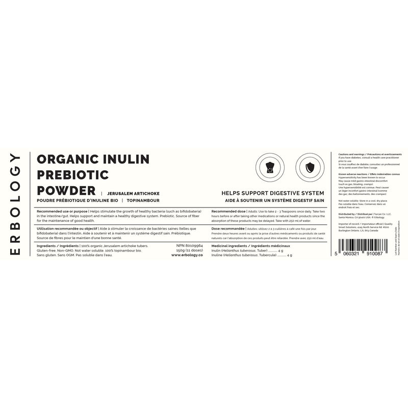 100% Organic Jerusalem Artichoke Powder 150g - Over 50% Prebiotic Inulin - Gut Health - Straight from Farm - Vegan and Gluten-Free - Non-GMO - No Additives or Preservatives - Recyclable Glass Jar - BeesActive Australia