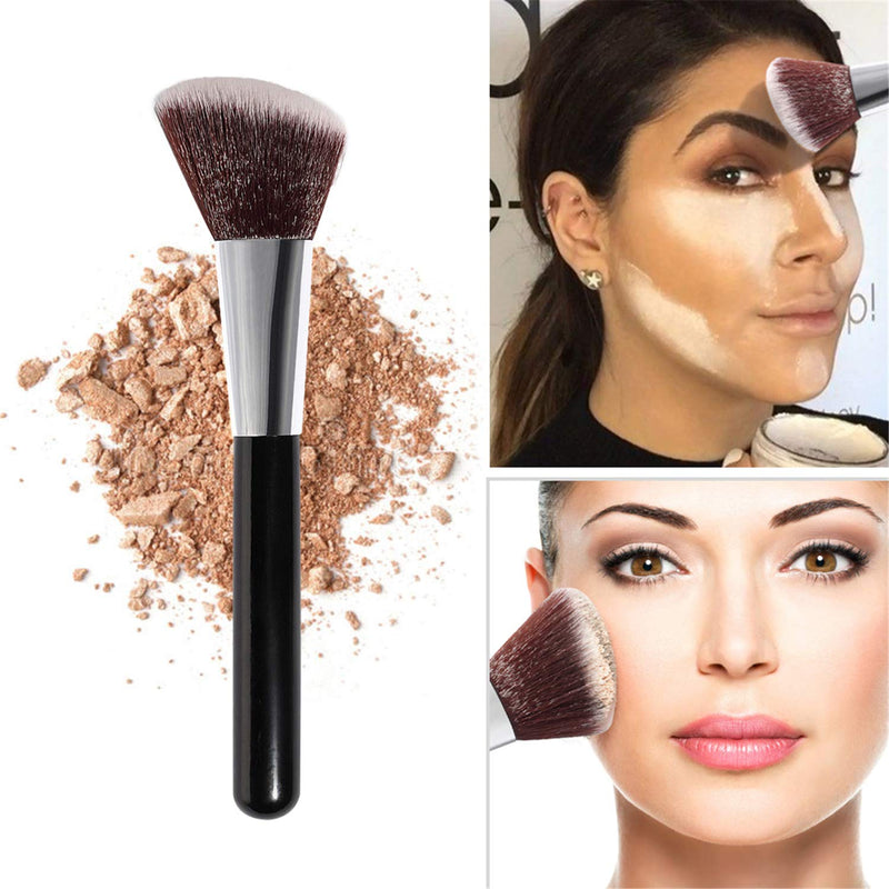 Highlighter & Contour Makeup Palette with Brush, Matte Shimmer Glow Illuminator Powder Perfect For Face Highlight,Contour,Bronzer,Shape,Silky Brillliant Compact Make-up Highlighter & Contour - BeesActive Australia