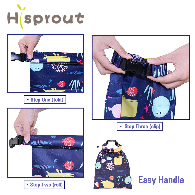 Hisprout Grab and Go Waterproof Washable Reusable Diaper Wet Bag (Duckling) Duckling - BeesActive Australia