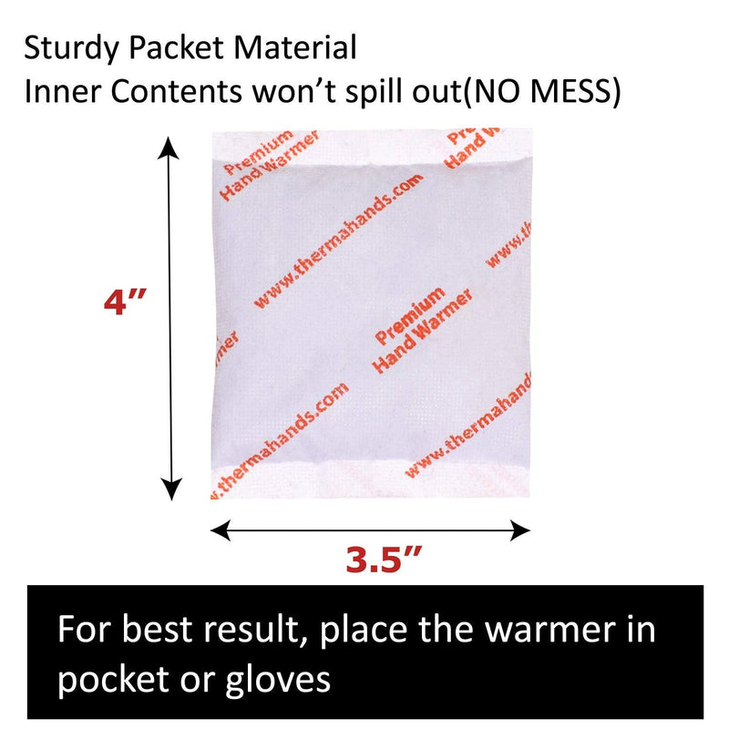 ThermaHands Hand Warmers(5-9720 Packs) - Premium (Size: 3.5 inch x 4 inch, Duration: 12+ Hours, Max Temp: 163 F) Air-Activated, Convenient, Safe, Natural, Odorless, & Long Lasting Hand Warmer 5 Packs - BeesActive Australia
