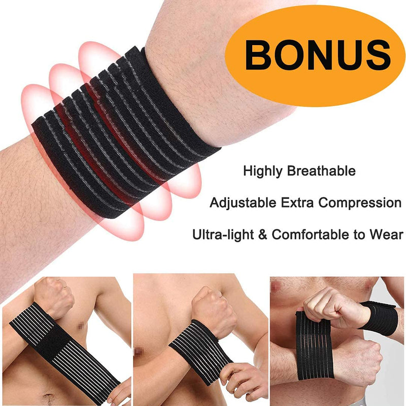 Sinvic Ankle Brace, 2PCS Ankle Braces for Men & Women, Adjustable Compression Ankle Wrap Support for Ankle Protection, Breathable & Comfortable, Ankle Support Brace for Sprains, Sports Injuries and Recovery Medium Classic Black - BeesActive Australia