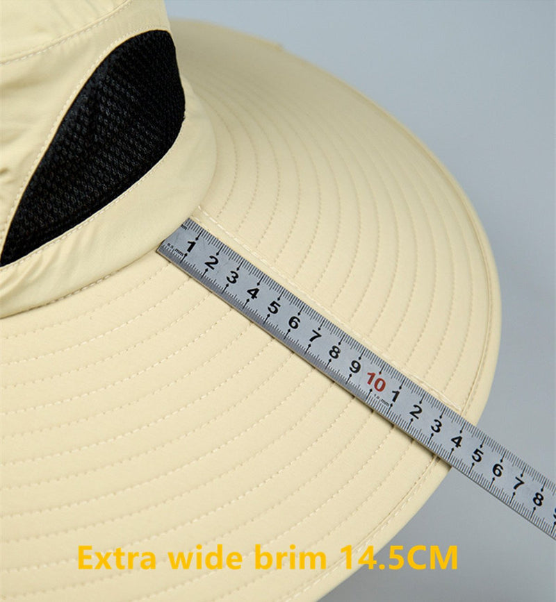 [AUSTRALIA] - Super Wide Brim Sun Hat-UPF50+ Waterproof Bucket Hat for Fishing, Hiking, Camping Dark Grey 