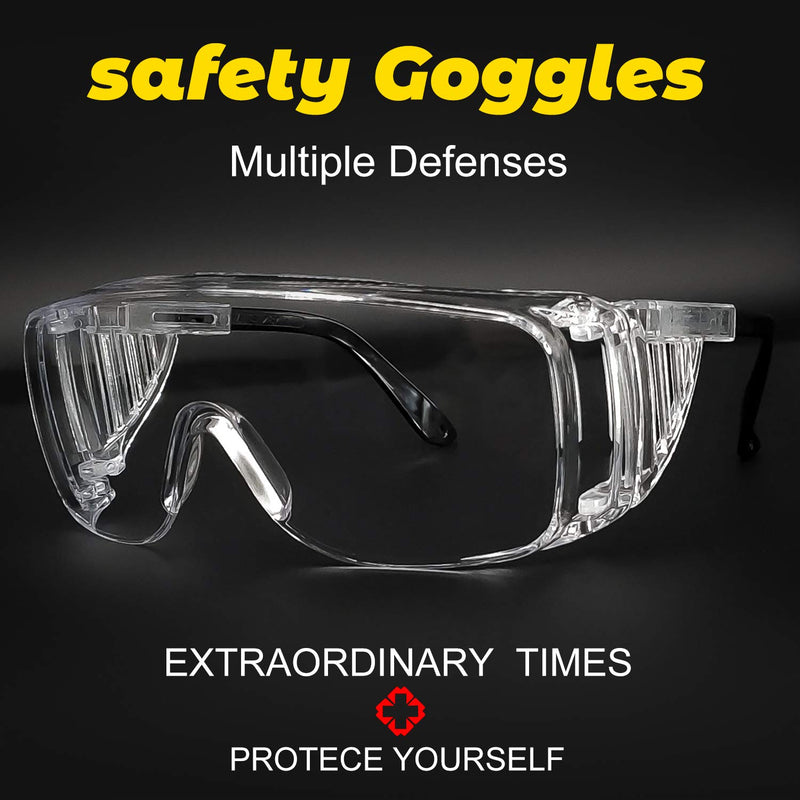 B.ANGEL Anti-Fog Safety Glasses,Temple Adjustable Eyewear Protective Safety Goggles with Clear Ultra-Dura Anti-Scratch Lens - BeesActive Australia