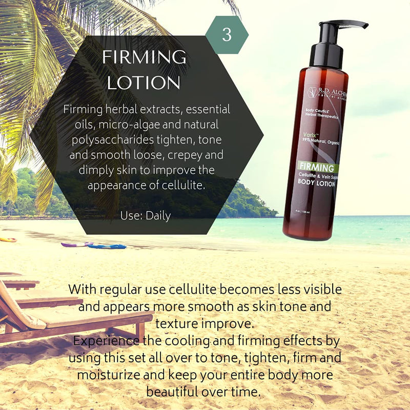 99% Natural & Organic Firming Body Mask for Cellulite, Crepey Skin, Spider Veins, Varicose Veins. Firming Herbal Extracts Tighten & Firm Losse, Sagging Skin for Smooth Texture & Less Visible Veins. - BeesActive Australia