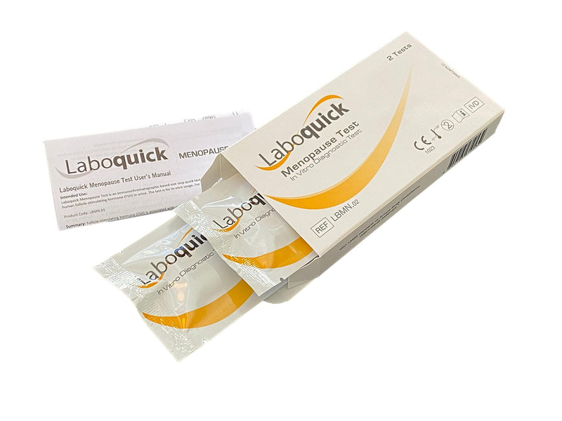 Laboquick Menopause (fsh) Test - Pack of 2 Tests, Results in 5mins, 99% Accurate. - BeesActive Australia