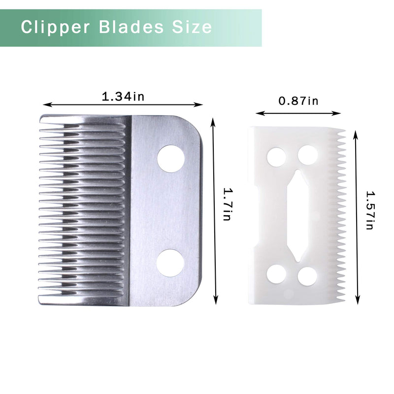Replacement Clipper Blade Compatible with W-AHL #30-15-10 Pro Ion, Iron Horse, Show Pro Plus, U-Clip, and Deluxe U-Clip，Professional Pet Animal Dog Standard Adjustable Blade Set - BeesActive Australia
