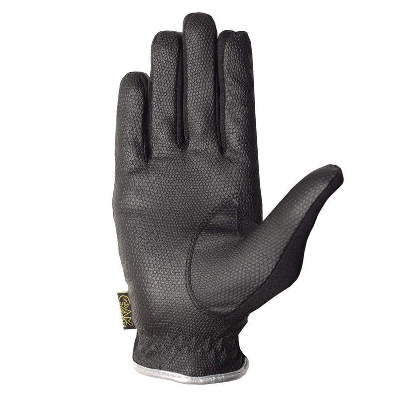 AK Warm Cozy Horse Riding Gloves Windproof Fabric & for Daily Dressing AKRS-7014 Small Black,Silver - BeesActive Australia