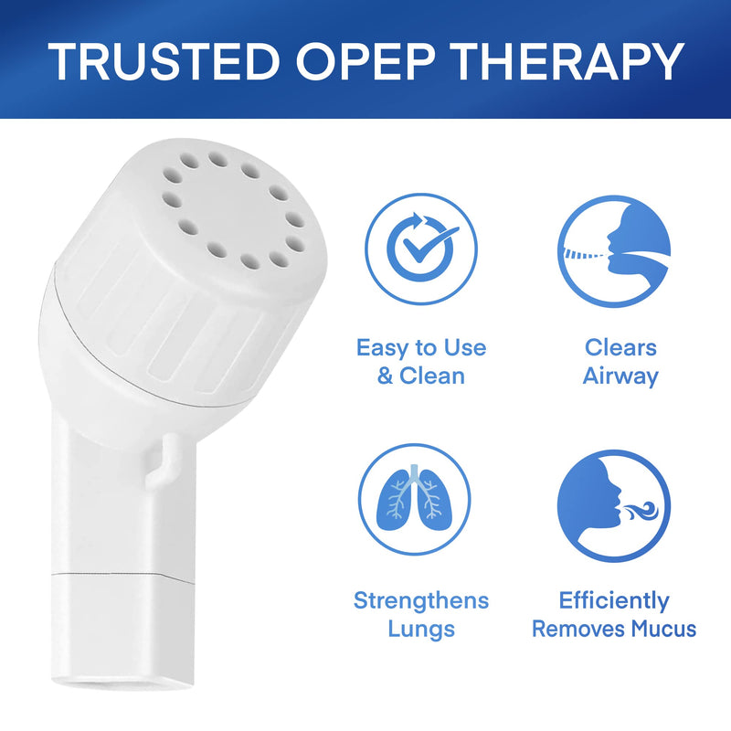 Aobbiy Lung Expansion, Mucus Relief Device, Hand-Held Breathing Trainers - OPEP Therapy, Drug-Free - Helps Open Airways, Remove Mucus Effectively. Stronger & Healthier Lungs and Airway, Easy to Use Non - BeesActive Australia