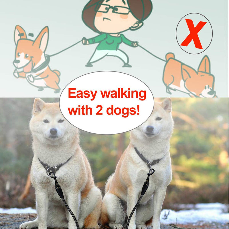Mycicy 15FT Long Rope Leash+Double Dog Leash Coupler - BeesActive Australia