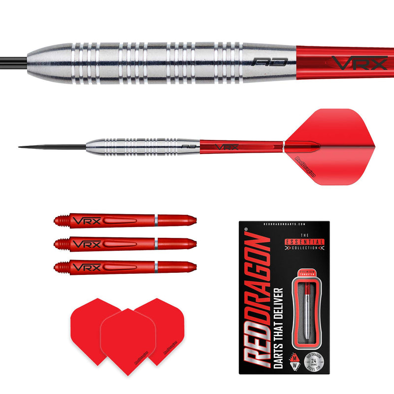 [AUSTRALIA] - RED DRAGON Hell Fire B 24g, 26g - Tungsten Steeltip Darts Set with Flights & Stems 26.0 Grams 