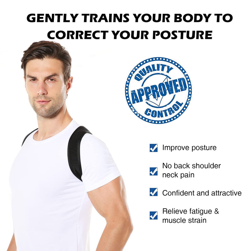 JUUPLE Posture Corrector for Women and Men, Adjustable Back Brace with Back Straightener, Pain Relief and Posture Support for Neck/Back/Shoulder - BeesActive Australia