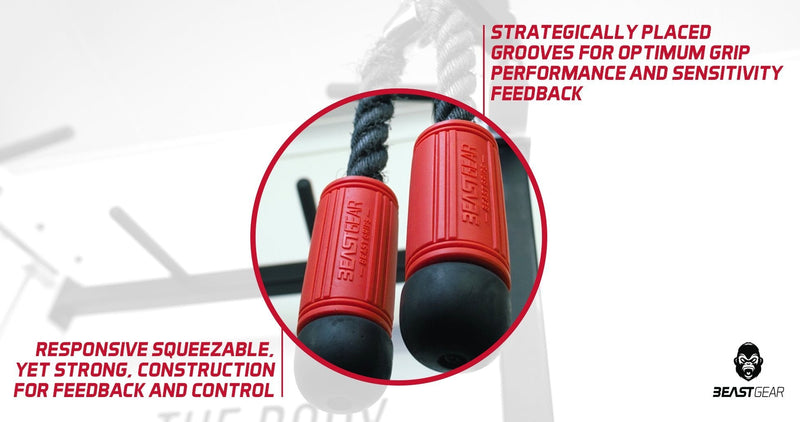 Beast Gear - Barbell and Dumbbell Bar Grips for Weightlifting & Muscle Building - Strength Training Equipment - BeesActive Australia