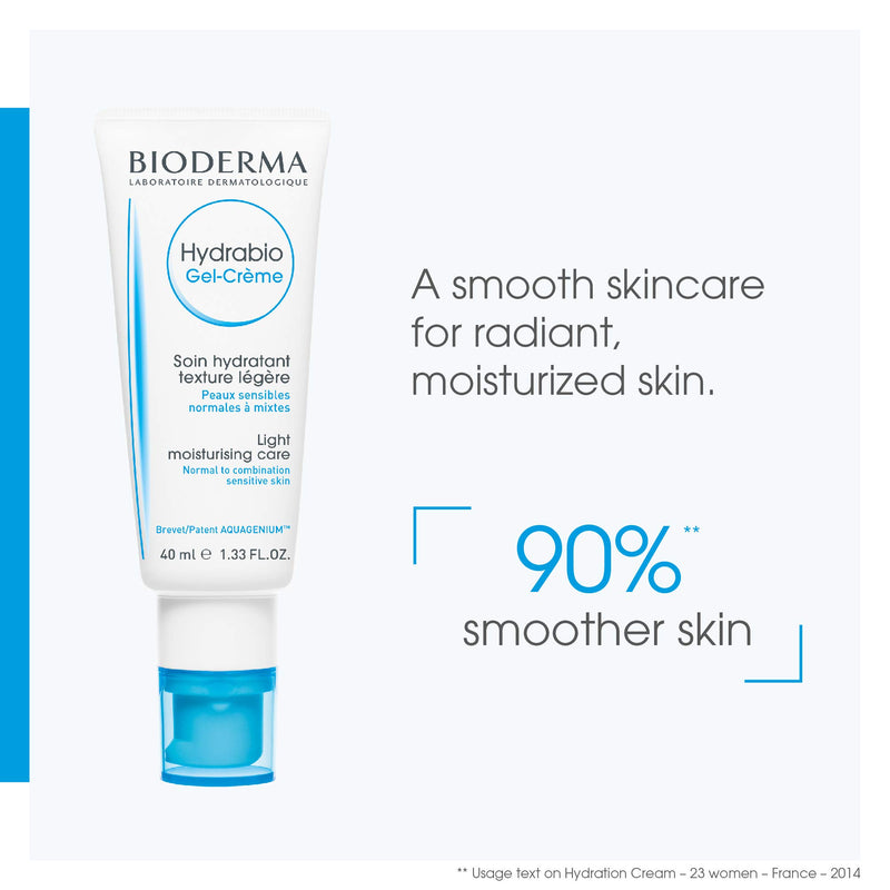 Bioderma - Face Cream - Hydrabio - Gel Cream Moisturizer - Provides Radiance - Cream Face Moisturizer for Normal to Combination Sensitive Skin - BeesActive Australia