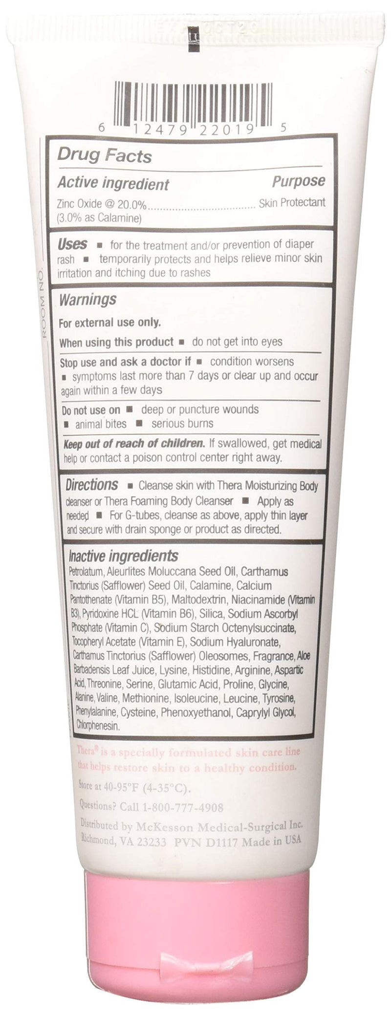 Thera Calazinc Body Shield Scented Skin Protectant Cream 4 oz. Tube 53-CZ4 1 Ct - BeesActive Australia
