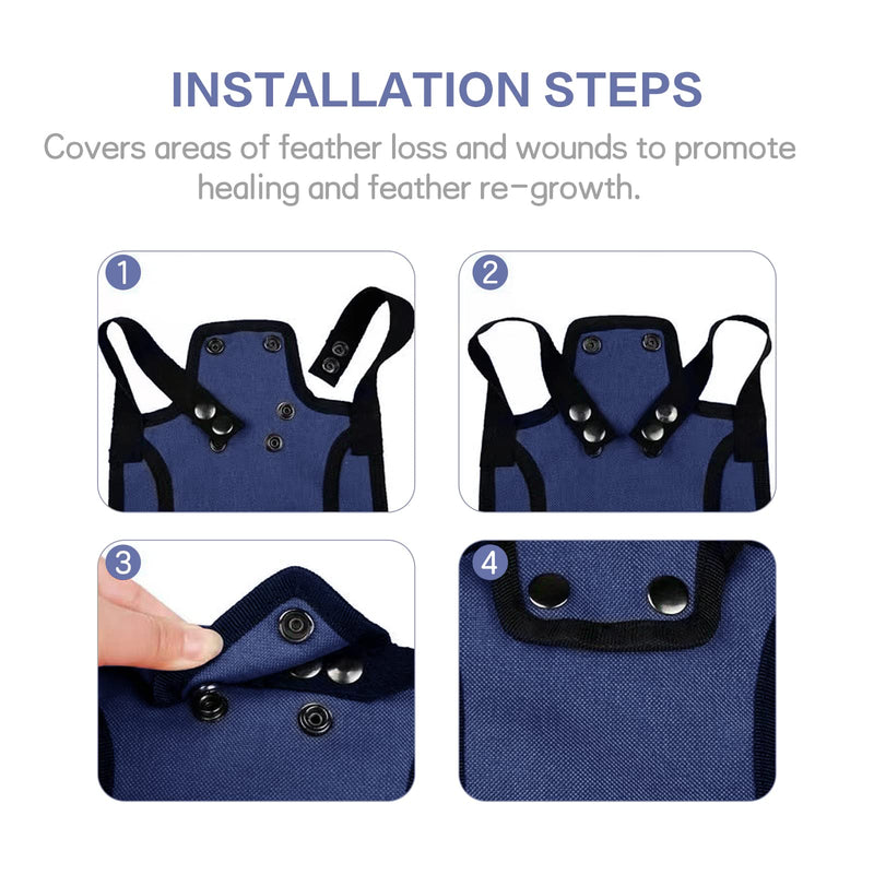 2 Pieces Premium Chicken Saddles Feather Wing Protector Adjustable Straps Suit Small, Medium and Large Hens Birds Protector for Back and Sides - BeesActive Australia