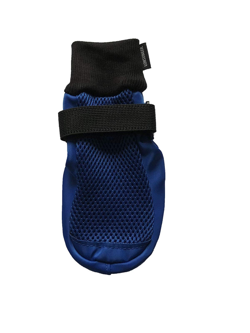 LONSUNEER Dog Boots Breathable Protect Paws Soft Nonslip Soles in 5 Sizes X-Large Blue - BeesActive Australia