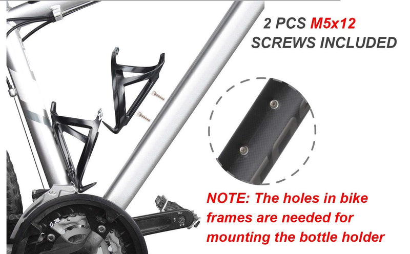 Bike Water Bottle Cages, LERMX Basic Mountain Bicycle Lightweight Universal Bicycle Water Bottle Holder with Water Bottle Cages for Outdoor Cycling - BeesActive Australia