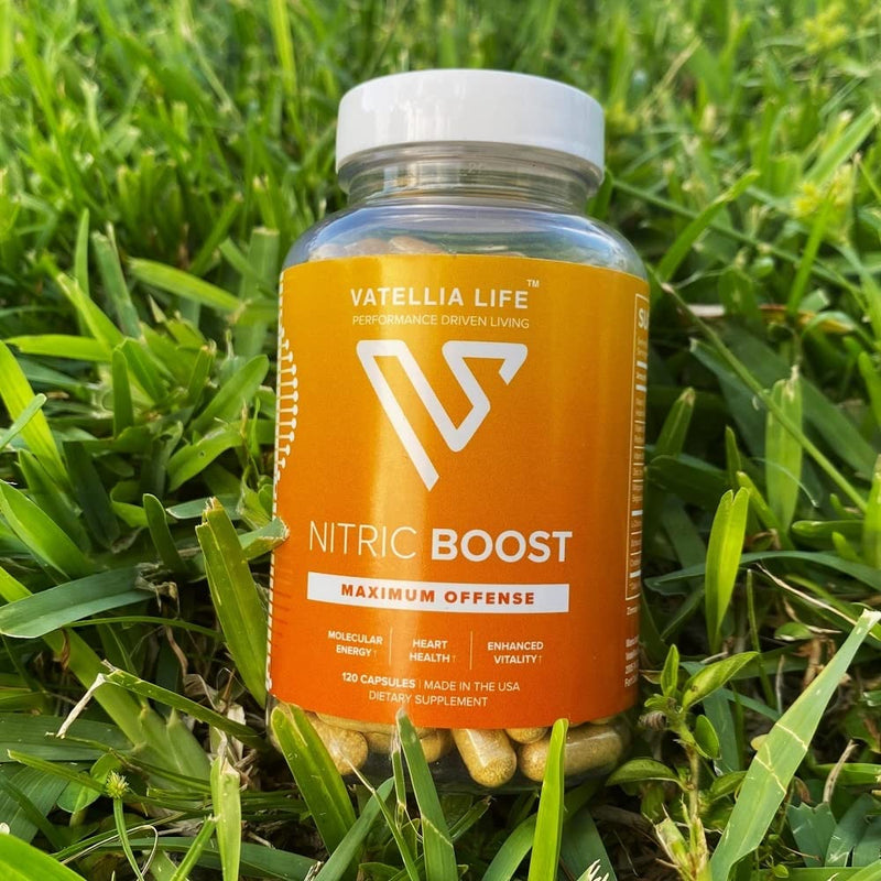 Vatellia Life New from 1600mg High-Absorption Nitric Oxide | Blood Pressure Support | Pre-Workout | 120 Capsules (60 Day Supply) - BeesActive Australia
