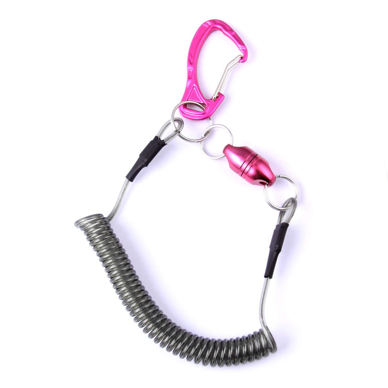 CRAZY SHARK Strongest Magnetic Net Release Holder with Coil for Fly Fishing Pink - BeesActive Australia