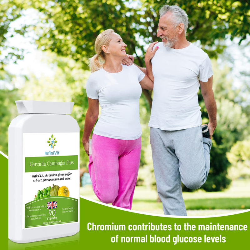 Garcinia Cambogia Plus with Conjugated Linoleic Acid, Chromium, Green Coffee Extract, Glucomannan,Kidney Bean and Cinnamon - 90 Capsule - BeesActive Australia
