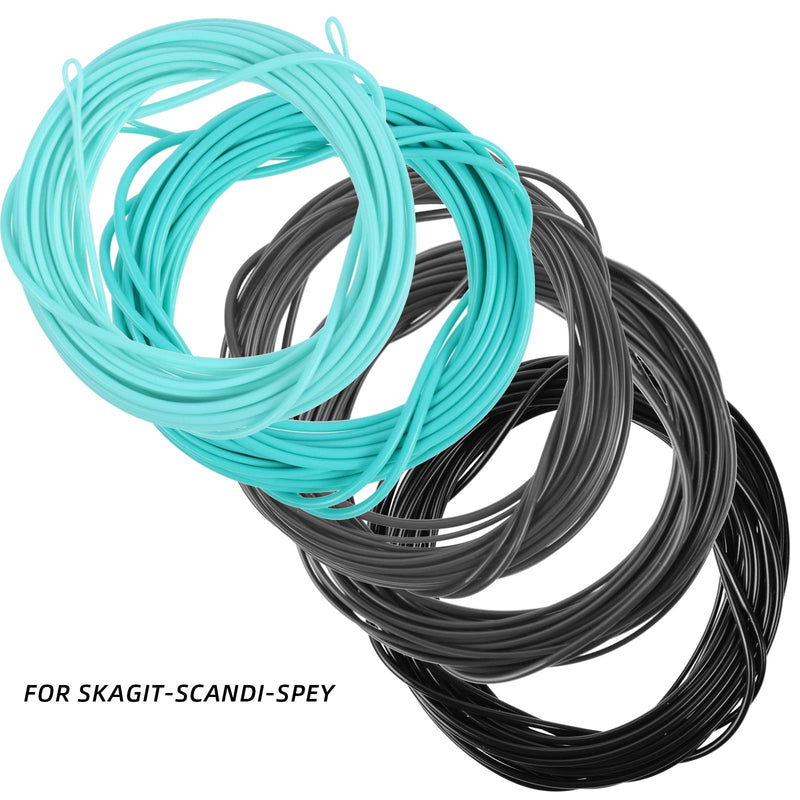 SF Skagit Tips Scandi 1D with 2 Welded Loops 10/12/15FT Fly Fishing Spey Line Tip Multi-Color for Salmon Steelhead (90/110/125GR) Mint-Intermediate 10', 90 Grains - BeesActive Australia
